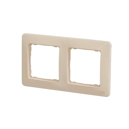Рамка 2 поста, бежевый, Sedna Design SDD312802