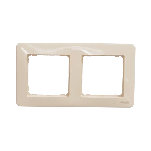 Рамка 2 поста, бежевый, Sedna Design SDD312802