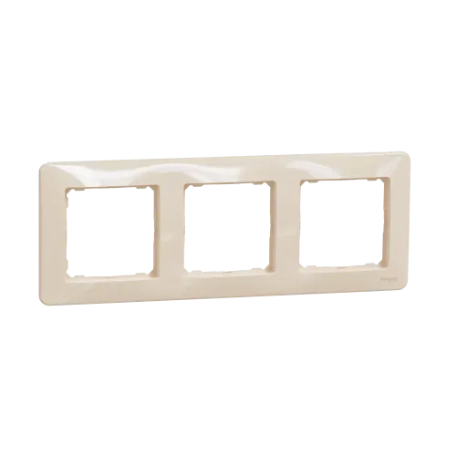 Рамка 3 поста, бежевый, Sedna Design SDD312803