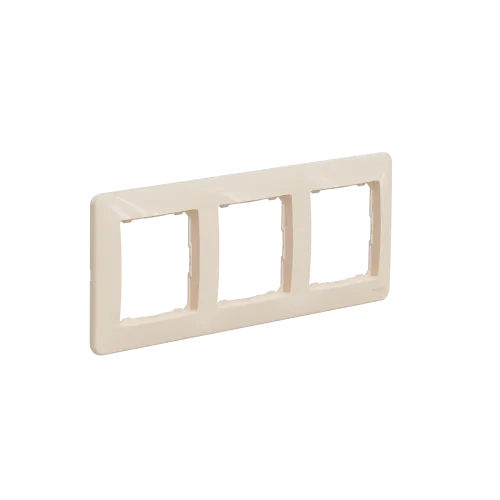 Рамка 3 поста, бежевый, Sedna Design SDD312803