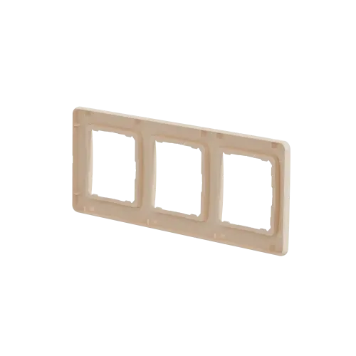 Рамка 3 поста, бежевый, Sedna Design SDD312803