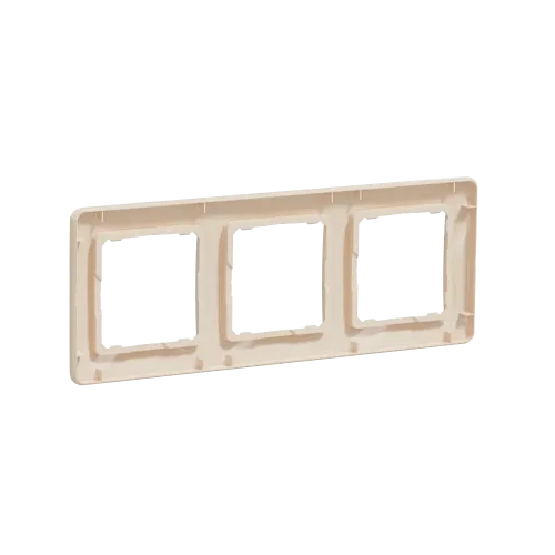Рамка 3 поста, бежевый, Sedna Design SDD312803