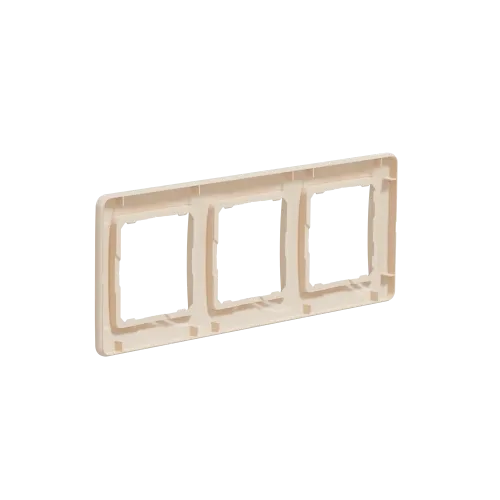 Рамка 3 поста, бежевый, Sedna Design SDD312803