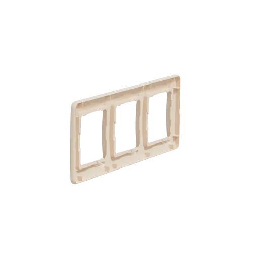 Рамка 3 поста, бежевый, Sedna Design SDD312803