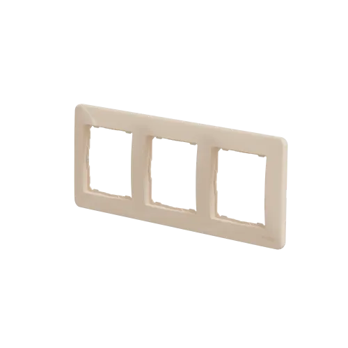 Рамка 3 поста, бежевый, Sedna Design SDD312803