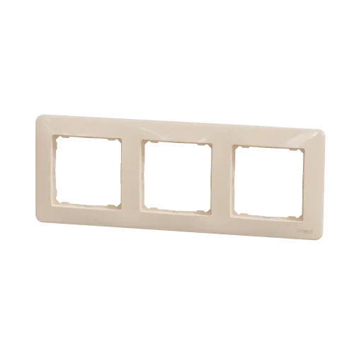 Рамка 3 поста, бежевый, Sedna Design SDD312803