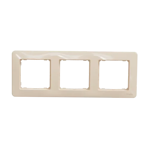 Рамка 3 поста, бежевый, Sedna Design SDD312803