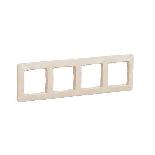 Рамка 4 поста, бежевый, Sedna Design SDD312804