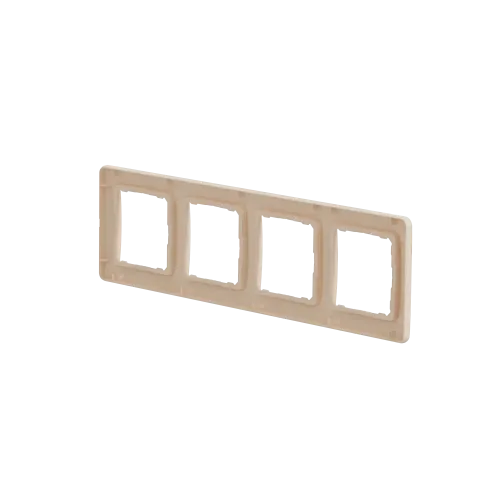 Рамка 4 поста, бежевый, Sedna Design SDD312804