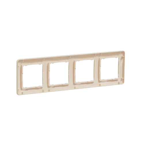 Рамка 4 поста, бежевый, Sedna Design SDD312804