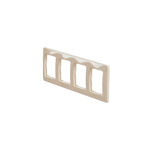 Рамка 4 поста, бежевый, Sedna Design SDD312804