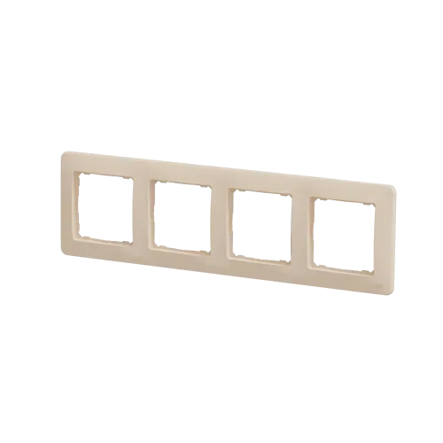 Рамка 4 поста, бежевый, Sedna Design SDD312804