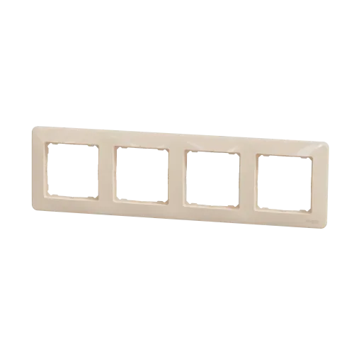 Рамка 4 поста, бежевый, Sedna Design SDD312804