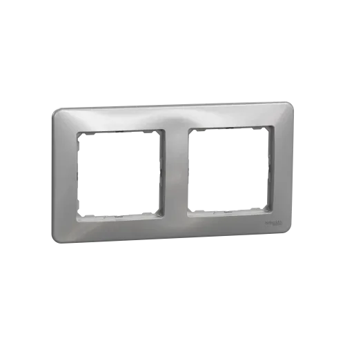 Рамка 2 поста, алюминий, Sedna Design SDD313802
