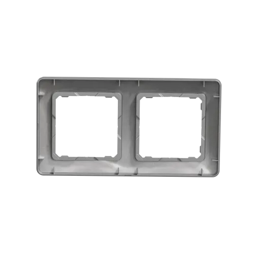 Рамка 2 поста, алюминий, Sedna Design SDD313802