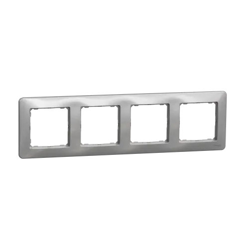 Рамка 4 поста, алюминий, Sedna Design SDD313804