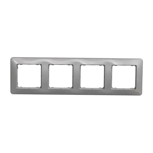 Рамка 4 поста, алюминий, Sedna Design SDD313804