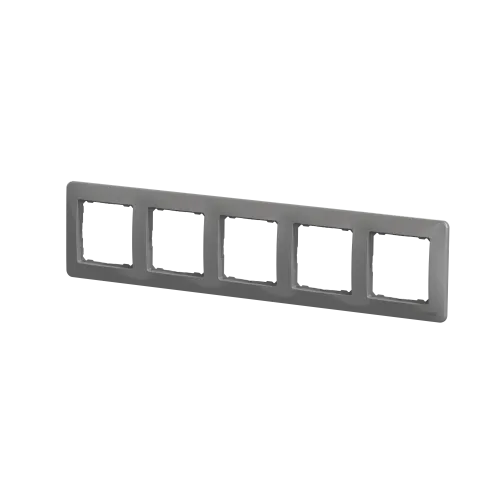Рамка 5 постов, алюминий, Sedna Design SDD313805
