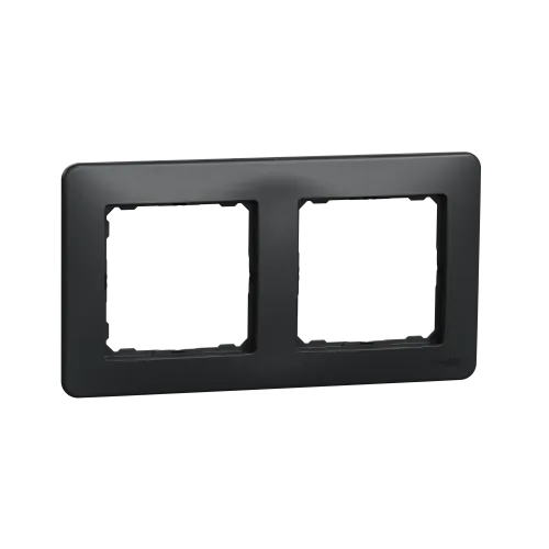 Рамка 2 поста, черный, Sedna Design SDD314802