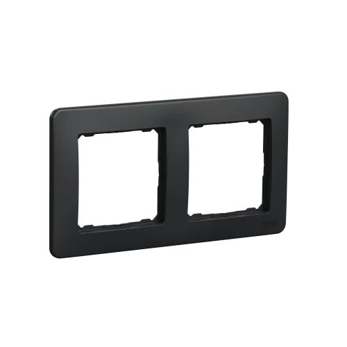 Рамка 2 поста, черный, Sedna Design SDD314802