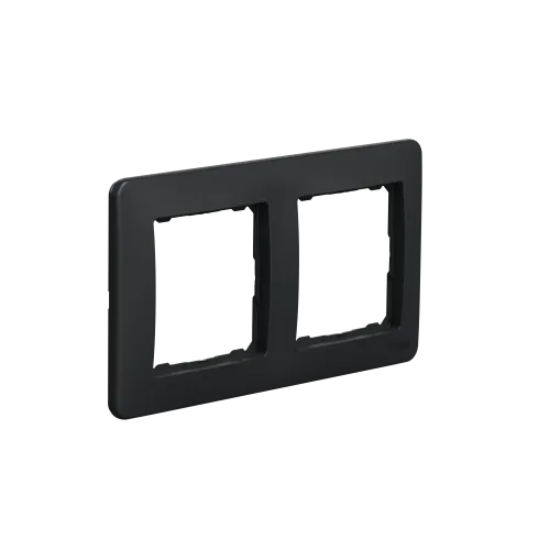 Рамка 2 поста, черный, Sedna Design SDD314802