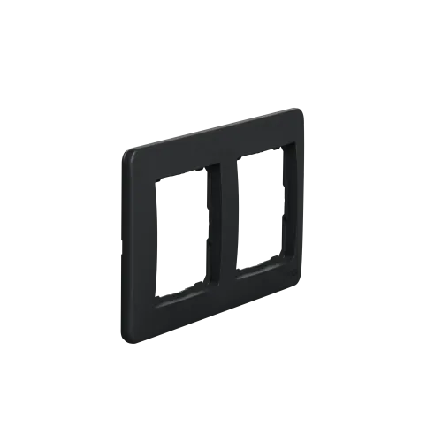 Рамка 2 поста, черный, Sedna Design SDD314802