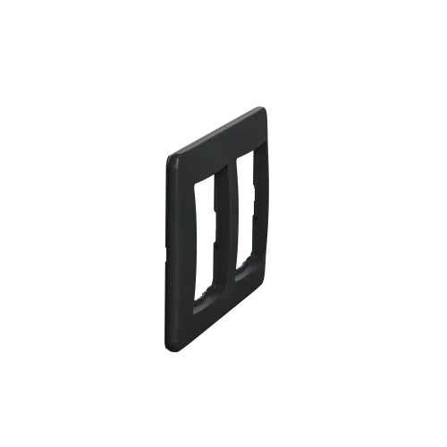 Рамка 2 поста, черный, Sedna Design SDD314802