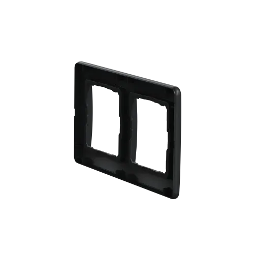 Рамка 2 поста, черный, Sedna Design SDD314802
