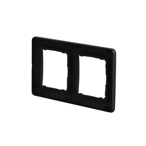 Рамка 2 поста, черный, Sedna Design SDD314802