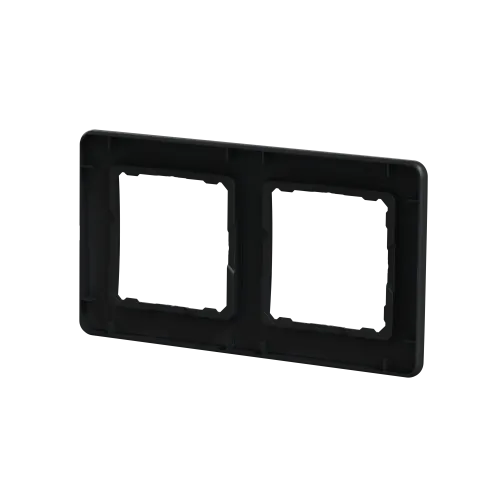 Рамка 2 поста, черный, Sedna Design SDD314802