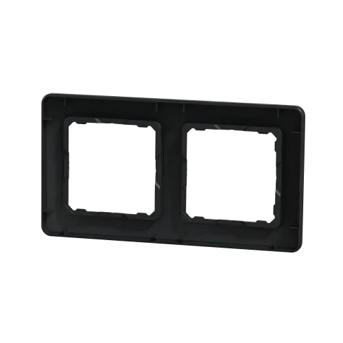 Рамка 2 поста, черный, Sedna Design SDD314802