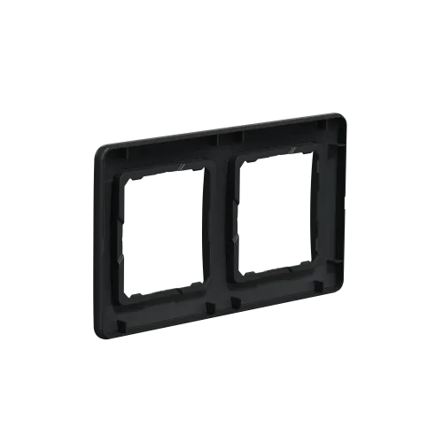 Рамка 2 поста, черный, Sedna Design SDD314802