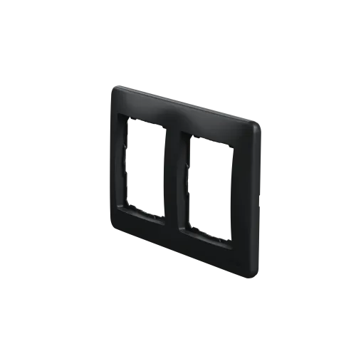Рамка 2 поста, черный, Sedna Design SDD314802