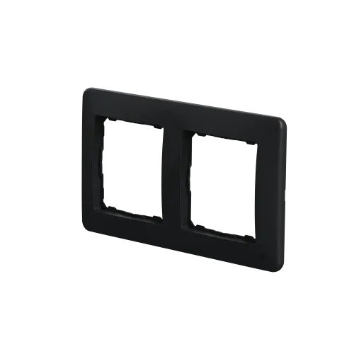 Рамка 2 поста, черный, Sedna Design SDD314802