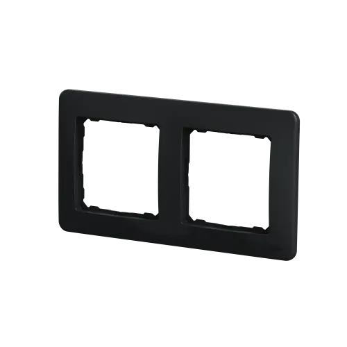 Рамка 2 поста, черный, Sedna Design SDD314802