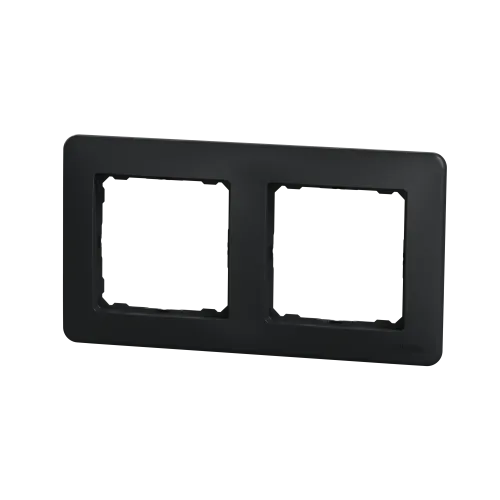 Рамка 2 поста, черный, Sedna Design SDD314802