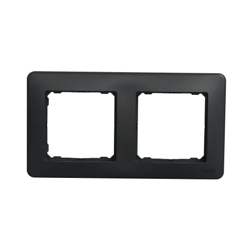 Рамка 2 поста, черный, Sedna Design SDD314802