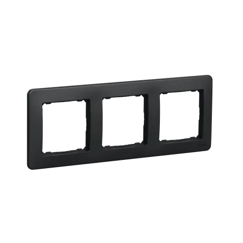 Рамка 3 поста, черный, Sedna Design SDD314803