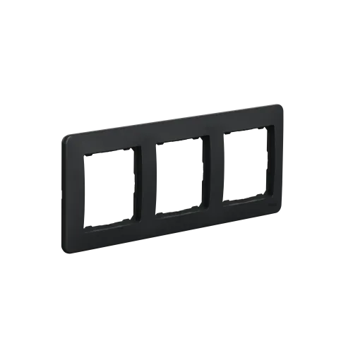 Рамка 3 поста, черный, Sedna Design SDD314803