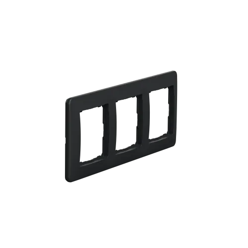 Рамка 3 поста, черный, Sedna Design SDD314803
