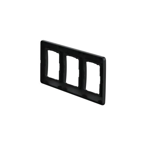 Рамка 3 поста, черный, Sedna Design SDD314803