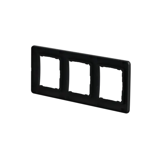 Рамка 3 поста, черный, Sedna Design SDD314803