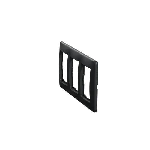 Рамка 3 поста, черный, Sedna Design SDD314803