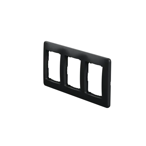 Рамка 3 поста, черный, Sedna Design SDD314803