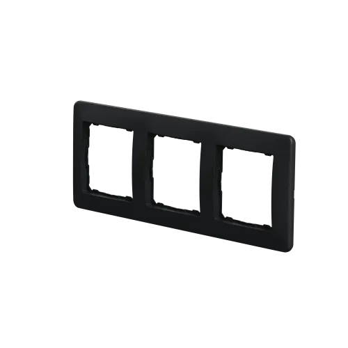 Рамка 3 поста, черный, Sedna Design SDD314803