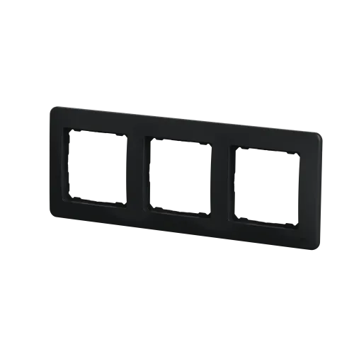 Рамка 3 поста, черный, Sedna Design SDD314803