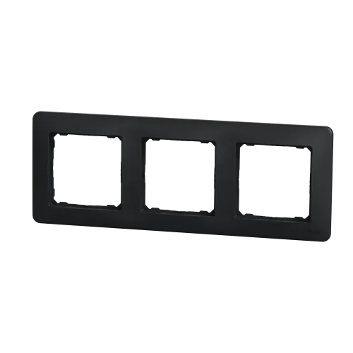 Рамка 3 поста, черный, Sedna Design SDD314803