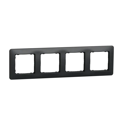 Рамка 4 поста, черный, Sedna Design SDD314804