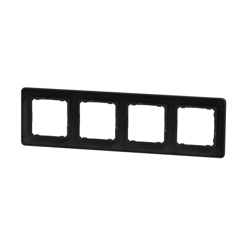Рамка 4 поста, черный, Sedna Design SDD314804