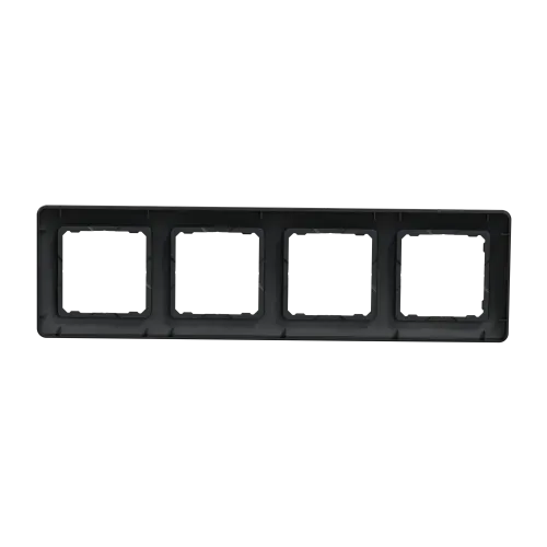 Рамка 4 поста, черный, Sedna Design SDD314804